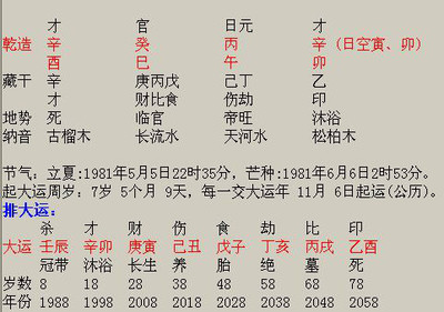 戊五行属什么