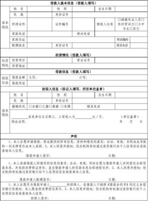 小额贷款申请