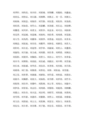 万姓起名大全
