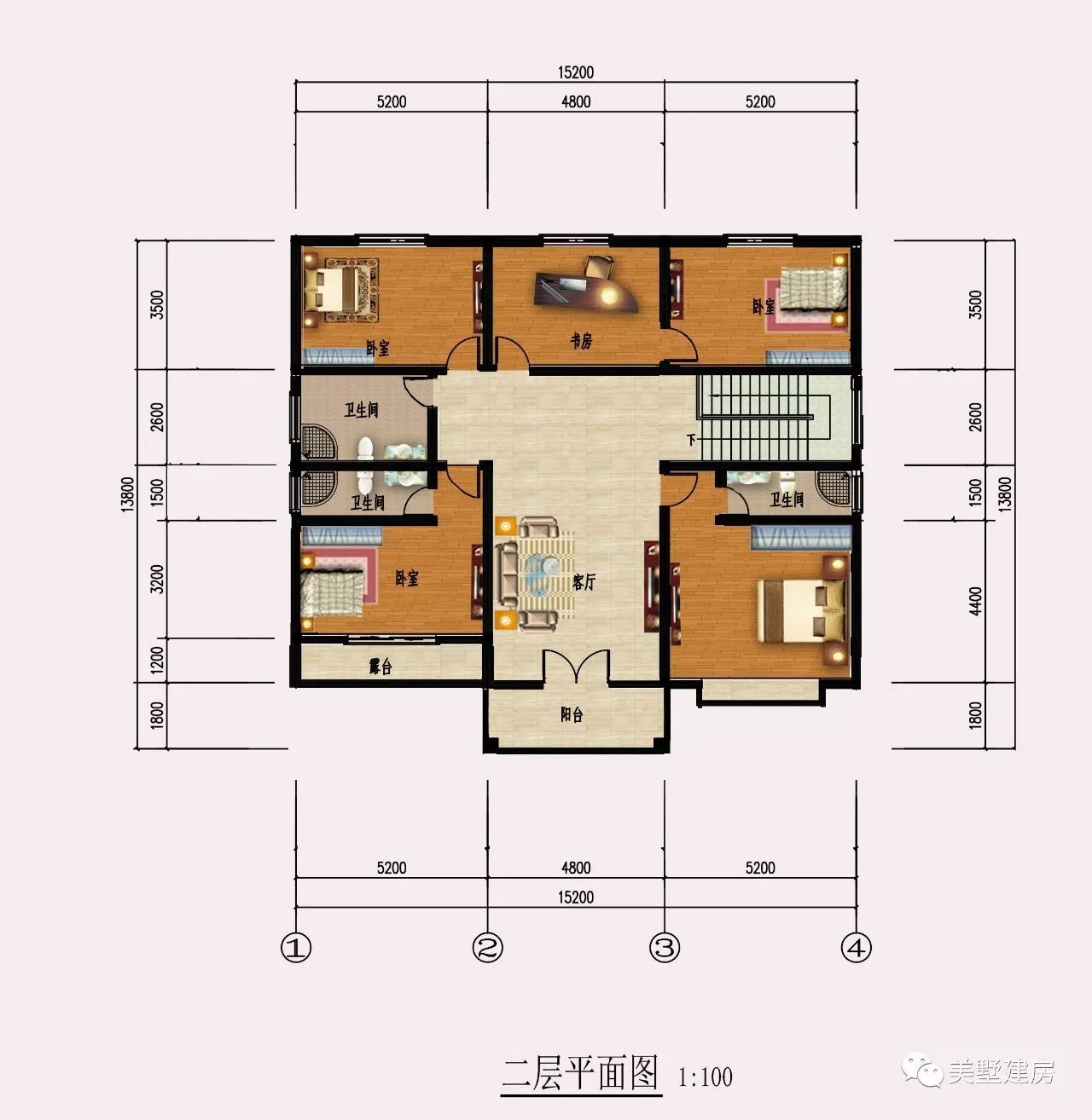 cad中计算房产平面图:点击计算