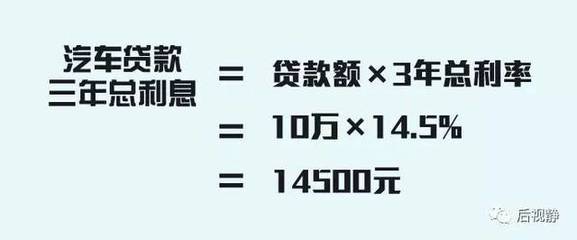 车贷10万要多少手续和利息