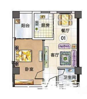 45平小户型一房改两房