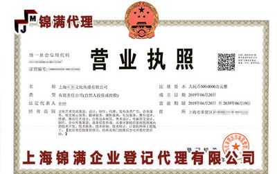 上海代办营业执照