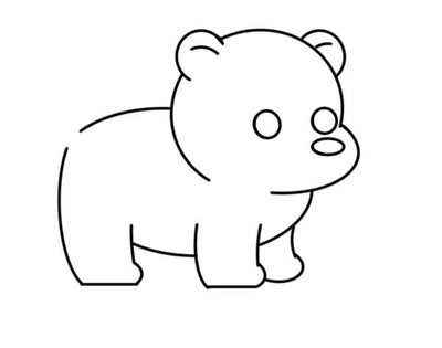 熊眼睛怎么画简笔画