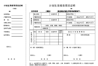 生育证明怎么写