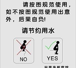 正确使用马桶