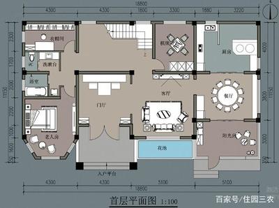 别墅主体跟独立厨房