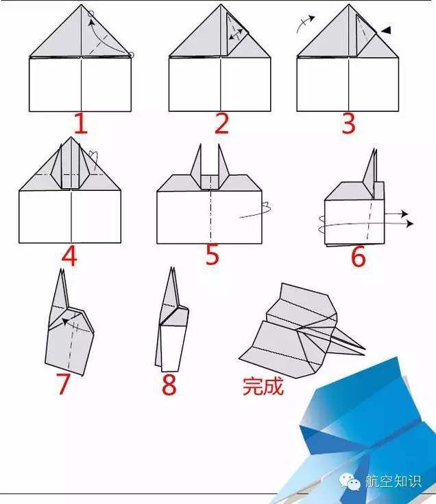 作纸飞机的步骤