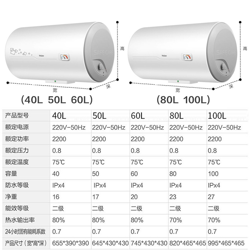 热水器尺寸规格
