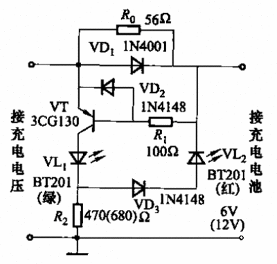 简单充电指示电路