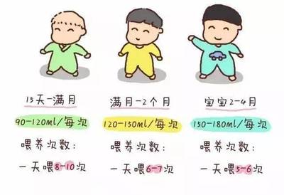 新生儿一天的奶量