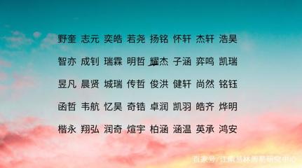 智字取名字男孩子