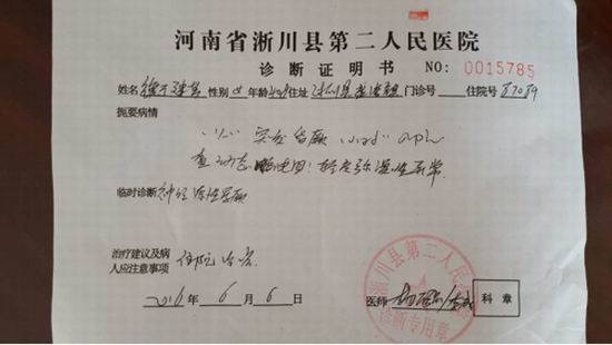 发烧的诊断证明怎么写
