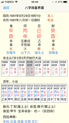 八字算学历