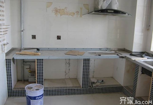 瓷砖橱柜做法