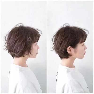露耳短发发型女