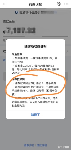 信用卡到储蓄卡转账手续费多少