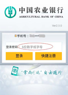 怎么登录农行掌上银行卡