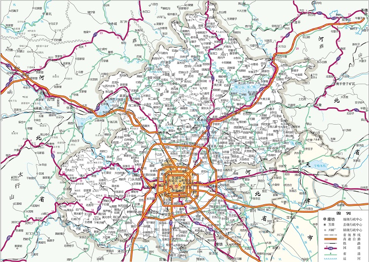 北京地图最新版2023旅游景点，北京地图旅游景点大全图片