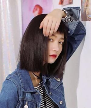 碎刘海齐肩短发
