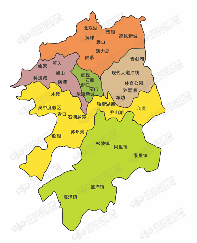 苏州市区地图