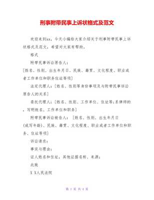 刑事上诉状