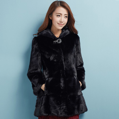貂皮女装外套怎么搭配图片2015款