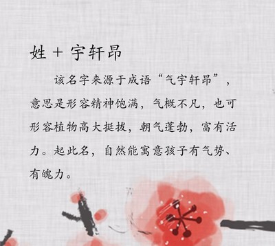 四字名字男孩