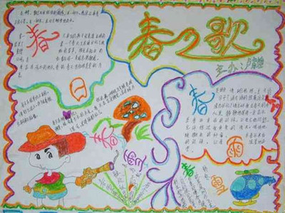 对联手抄报怎么画怎么写