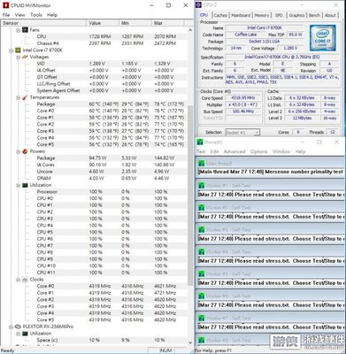 i7 8700k待机多少度,8700k待机40度