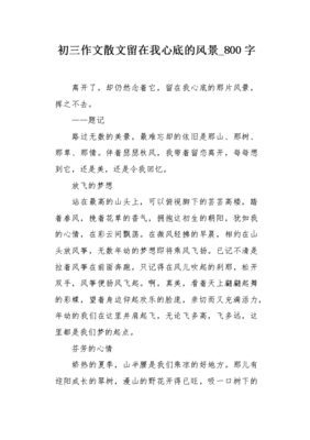 我心中那片风景作文500字作文怎么写