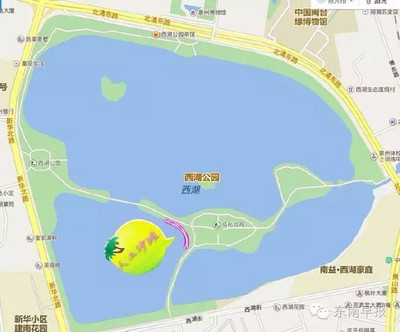 西湖公园地图