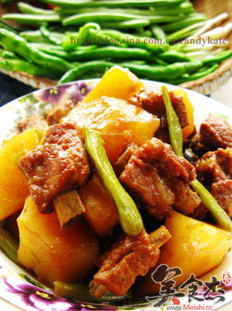 土豆炖豆角图片