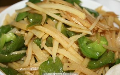 圆椒土豆丝的做法大全家常