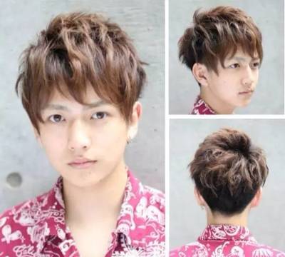 男胖子烫头发型
