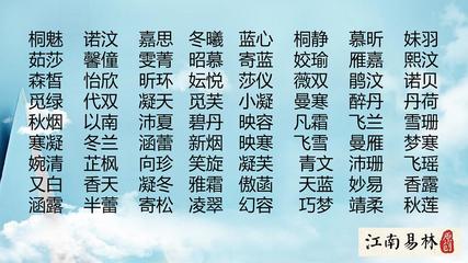 怎么取名字好