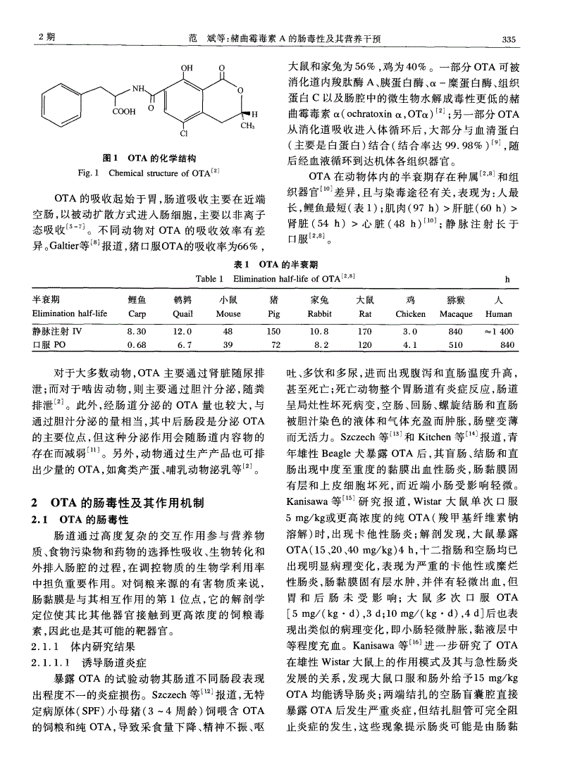 赭曲霉毒素a标准品