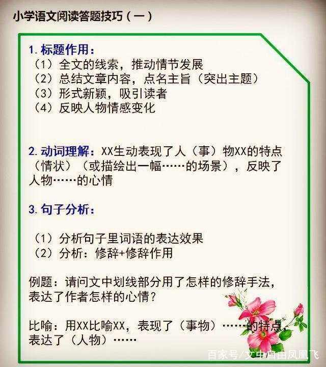阅读理解句子作用例题