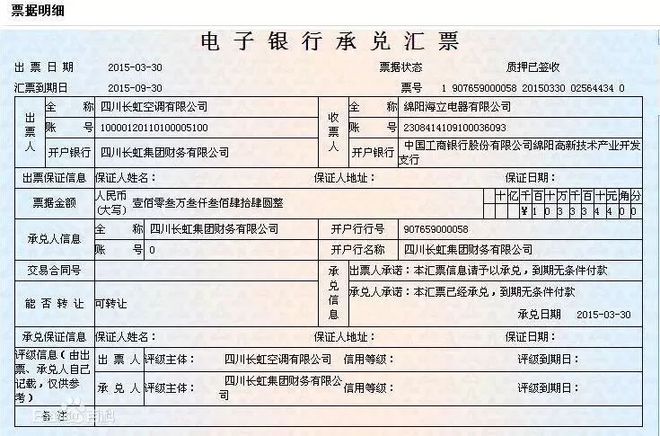 承兑汇票抵押贷款