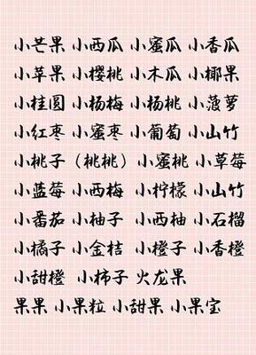 小名是什么意思