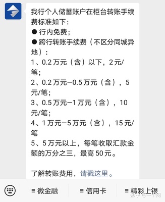 企业网银转帐手续费多少