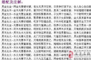 两个人生辰八字配对