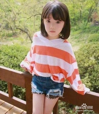 小学生发型女生长发