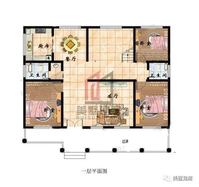 卧室的平面图