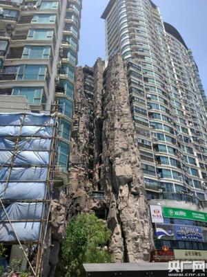 上海长寿路假山