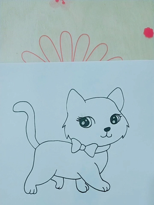 花猫简笔画