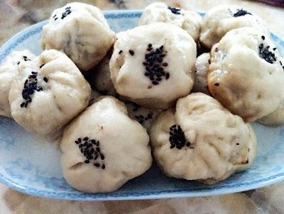 肉馅水煎包的制作方法