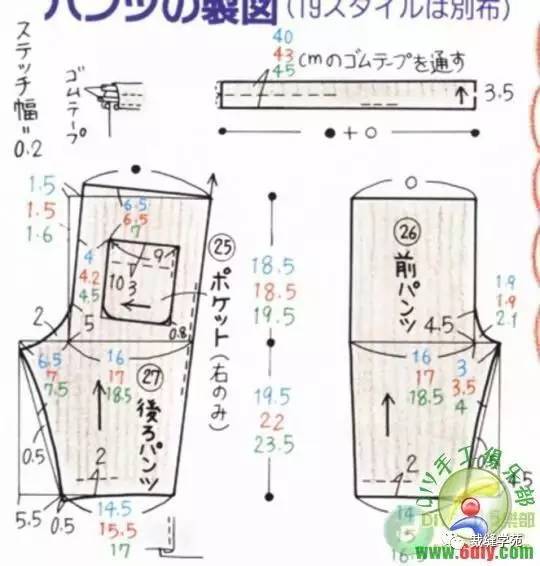 宝宝短裤裁剪图
