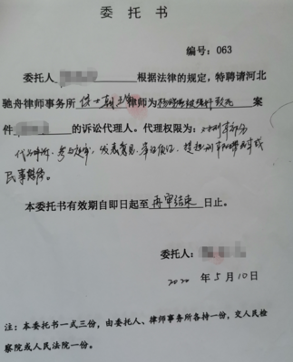 委托诉讼代理人范本