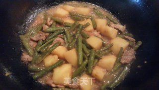 土豆豆角炖肉的家常做法